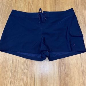 Navy blue swimming shorts
